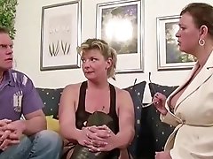 Two German Big Tit Milfs Suprise His Husband With 3some