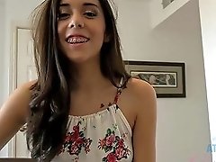 Kristina's Shiny Braces Make You Cum During A Fj Hj And Bj